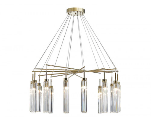 Купить Подвесная люстра Newport 4524+10/S gold| VIVID-LIGHT.RU