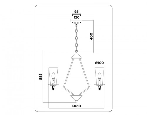 Сделать заказ Подвесная люстра Ambrella Light TR3237| VIVID-LIGHT.RU