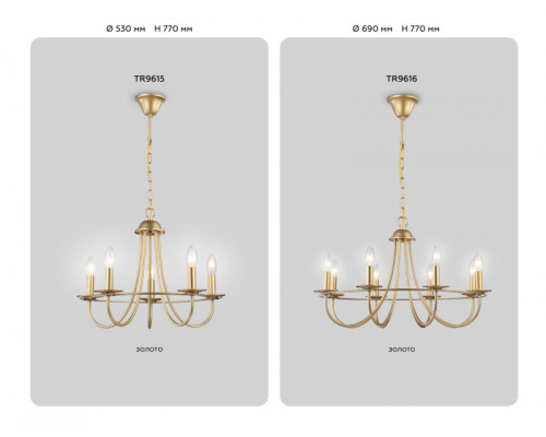 Заказать Подвесная люстра Ambrella Light TR9616| VIVID-LIGHT.RU