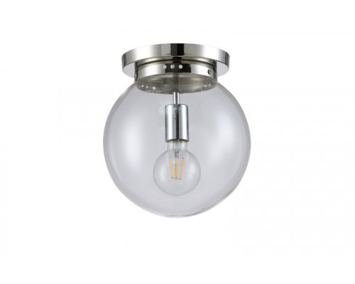 Сделать заказ Накладной светильник Crystal Lux MARIO PL1 D250 NICKEL/TRANSPARENTE| VIVID-LIGHT.RU