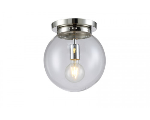 Сделать заказ Накладной светильник Crystal Lux MARIO PL1 D250 NICKEL/TRANSPARENTE| VIVID-LIGHT.RU