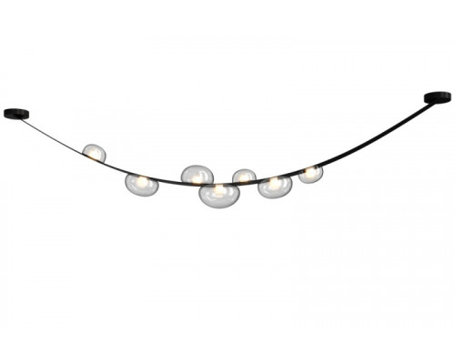 Оформить заказ Накладной светильник Crystal Lux BOSQUE SP7 L3000 BLACK/TRANSPARENT| VIVID-LIGHT.RU