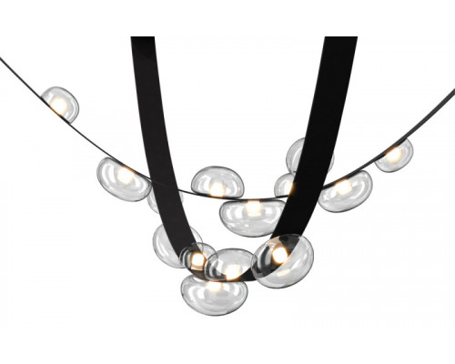 Оформить заказ Накладной светильник Crystal Lux BOSQUE SP7 L3000 BLACK/TRANSPARENT| VIVID-LIGHT.RU