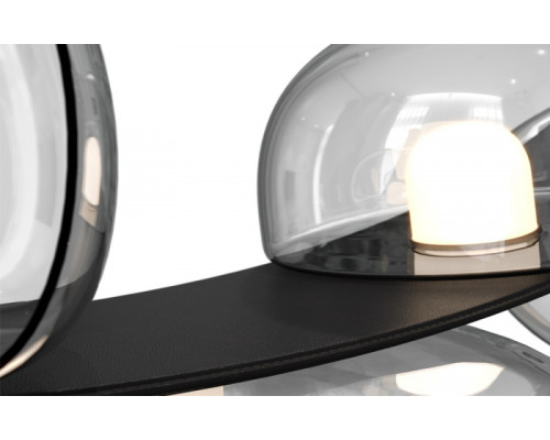 Оформить заказ Накладной светильник Crystal Lux BOSQUE SP7 L3000 BLACK/TRANSPARENT| VIVID-LIGHT.RU