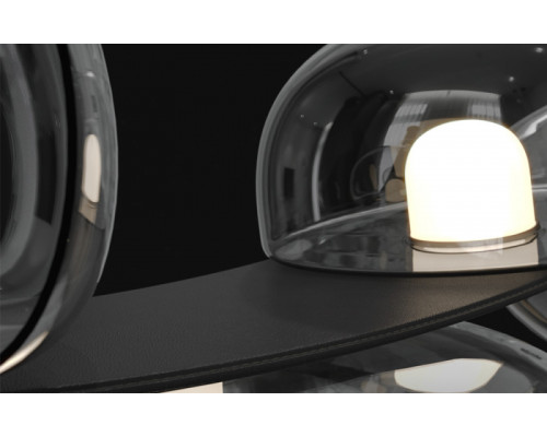 Оформить заказ Накладной светильник Crystal Lux BOSQUE SP7 L3000 BLACK/TRANSPARENT| VIVID-LIGHT.RU