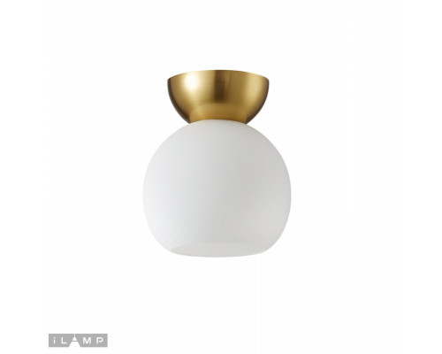 Оформить заказ Накладной светильник iLamp C6079-1 GD+WH| VIVID-LIGHT.RU