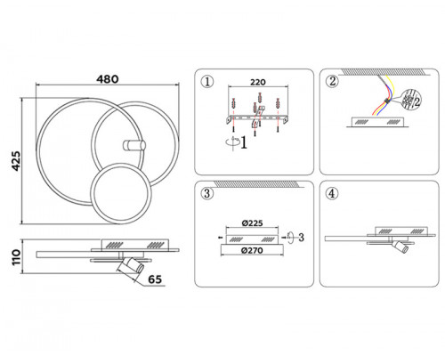 Оформить заказ Накладной светильник Ambrella Light FL5118| VIVID-LIGHT.RU