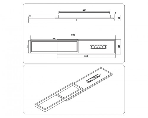 Сделать заказ Накладной светильник Ambrella Light FL51453| VIVID-LIGHT.RU