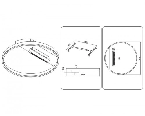 Купить Накладной светильник Ambrella Light FL51458| VIVID-LIGHT.RU