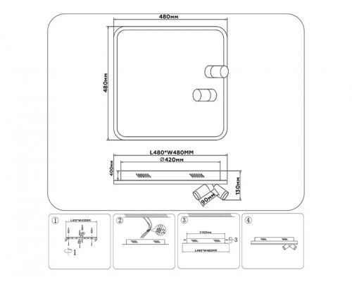 Купить Накладной светильник Ambrella Light FL5115| VIVID-LIGHT.RU