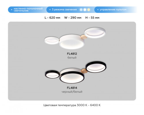 Оформить заказ Накладной светильник Ambrella Light FL4814| VIVID-LIGHT.RU