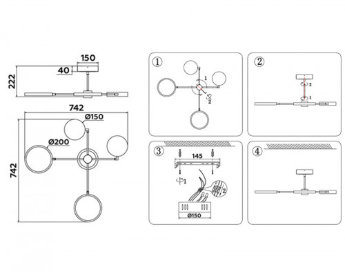 Оформить заказ Накладной светильник Ambrella Light FL5151| VIVID-LIGHT.RU