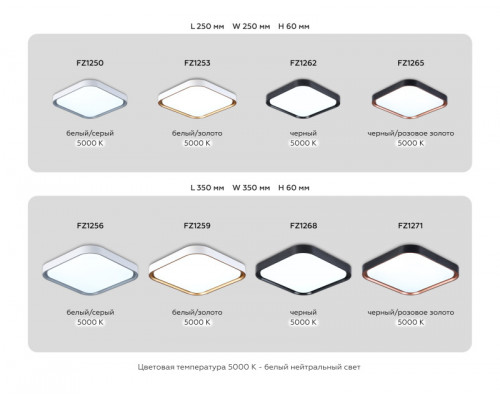 Сделать заказ Накладной светильник Ambrella Light FZ1259| VIVID-LIGHT.RU