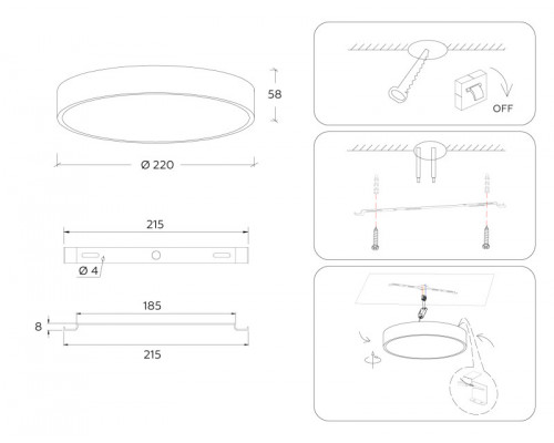Заказать Накладной светильник Ambrella Light FV5519| VIVID-LIGHT.RU