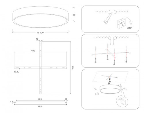 Купить Накладной светильник Ambrella Light FV5533| VIVID-LIGHT.RU