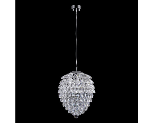 Купить Подвесной светильник Crystal Lux CHARME SP3+3 LED CHROME/TRANSPARENT| VIVID-LIGHT.RU