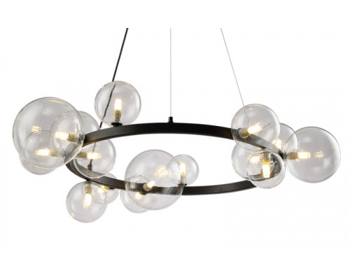 Оформить заказ Подвесной светильник Crystal Lux AGATA SP15 BLACK/TRANSPARENTE| VIVID-LIGHT.RU