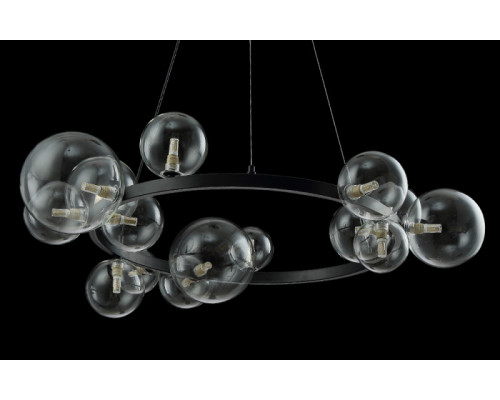 Оформить заказ Подвесной светильник Crystal Lux AGATA SP15 BLACK/TRANSPARENTE| VIVID-LIGHT.RU