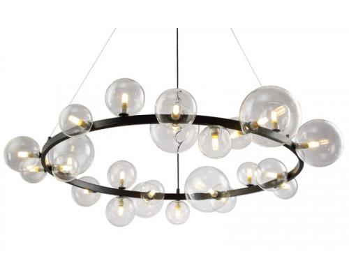 Заказать Подвесной светильник Crystal Lux AGATA SP24 BLACK/TRANSPARENTE| VIVID-LIGHT.RU
