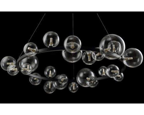 Заказать Подвесной светильник Crystal Lux AGATA SP24 BLACK/TRANSPARENTE| VIVID-LIGHT.RU