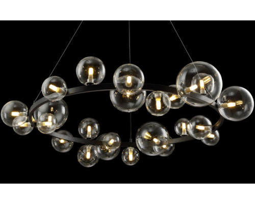 Заказать Подвесной светильник Crystal Lux AGATA SP24 BLACK/TRANSPARENTE| VIVID-LIGHT.RU