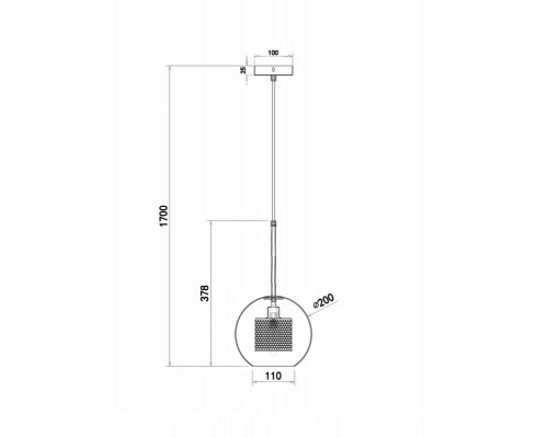 Оформить заказ Подвесной светильник Freya FR8018PL-01BS| VIVID-LIGHT.RU