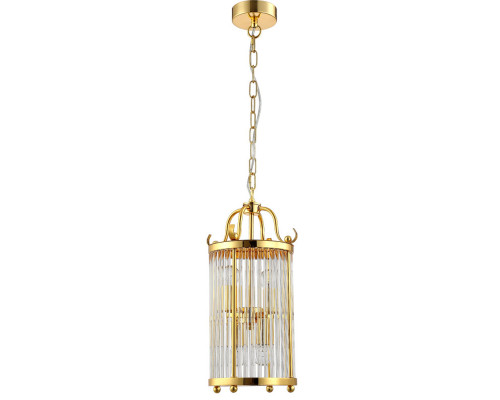 Сделать заказ Подвесной светильник Crystal Lux TADEO SP4 D200 GOLD/TRANSPARENTE| VIVID-LIGHT.RU