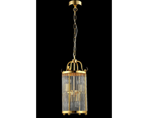 Сделать заказ Подвесной светильник Crystal Lux TADEO SP4 D200 GOLD/TRANSPARENTE| VIVID-LIGHT.RU