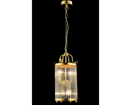 Сделать заказ Подвесной светильник Crystal Lux TADEO SP4 D200 GOLD/TRANSPARENTE| VIVID-LIGHT.RU