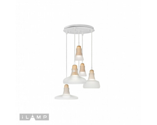 Оформить заказ Подвесной светильник iLamp AP9006-5 WH| VIVID-LIGHT.RU