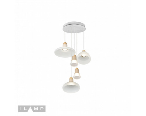 Оформить заказ Подвесной светильник iLamp AP9006-5 WH| VIVID-LIGHT.RU