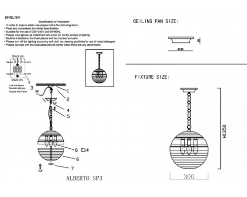 Купить Подвесной светильник Crystal Lux ALBERTO SP3 CHROME/TRANSPARENTE| VIVID-LIGHT.RU
