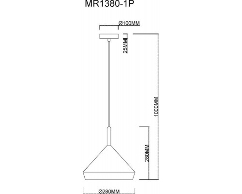 Купить Подвесной светильник MyFar MR1380-1P| VIVID-LIGHT.RU