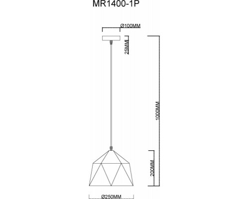 Заказать Подвесной светильник MyFar MR1400-1P| VIVID-LIGHT.RU