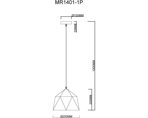 Заказать Подвесной светильник MyFar MR1401-1P| VIVID-LIGHT.RU