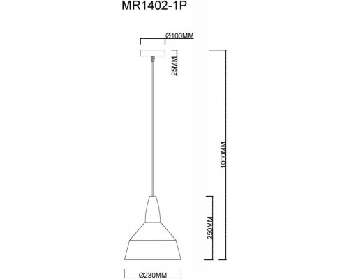 Заказать Подвесной светильник MyFar MR1402-1P| VIVID-LIGHT.RU