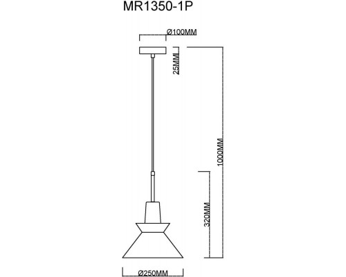 Оформить заказ Подвесной светильник MyFar MR1350-1P| VIVID-LIGHT.RU
