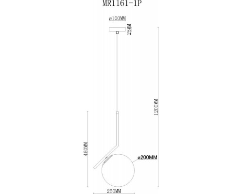 Сделать заказ Подвесной светильник MyFar MR1161-1P| VIVID-LIGHT.RU