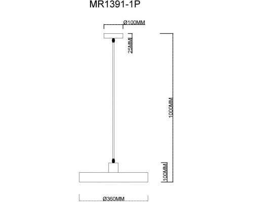 Сделать заказ Подвесной светильник MyFar MR1391-1P| VIVID-LIGHT.RU