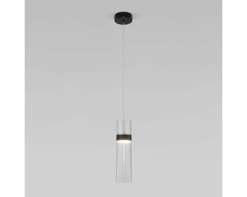 Купить Подвесной светильник Eurosvet 50244/1 LED черный/прозрачный| VIVID-LIGHT.RU