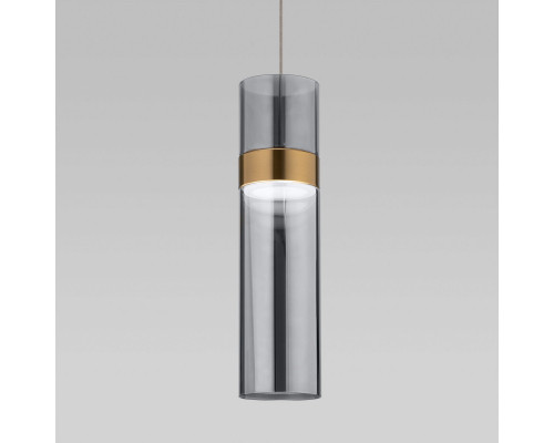 Купить Подвесной светильник Eurosvet 50244/1 LED латунь/дымчатый| VIVID-LIGHT.RU