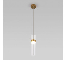 Подвесной светильник Eurosvet 50244/1 LED латунь/прозрачный