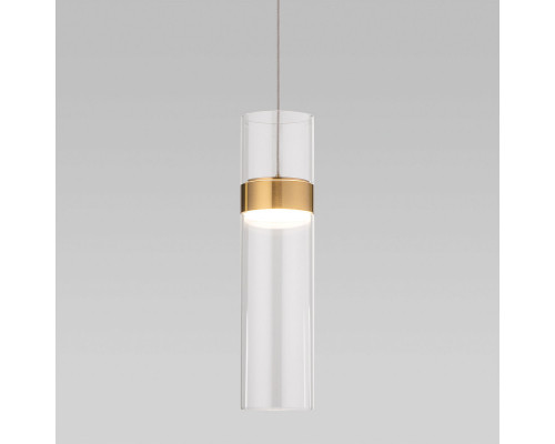 Оформить заказ Подвесной светильник Eurosvet 50244/1 LED латунь/прозрачный| VIVID-LIGHT.RU