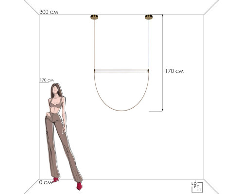 Сделать заказ Подвесной светильник LOFT IT 10221/1700| VIVID-LIGHT.RU