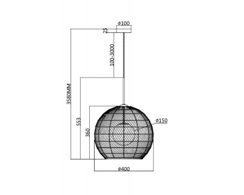 Купить Подвесной светильник Maytoni MOD204PL-01BG| VIVID-LIGHT.RU