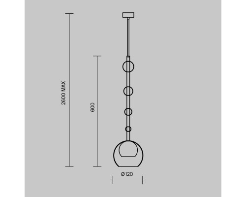 Оформить заказ Подвесной светильник Maytoni MOD227PL-01B1| VIVID-LIGHT.RU