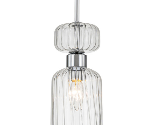 Купить Подвесной светильник Escada 1141/1S Chrome/Clear| VIVID-LIGHT.RU