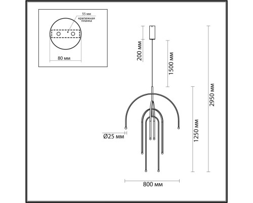 Заказать Подвесной светильник Odeon Light 6633/95L| VIVID-LIGHT.RU