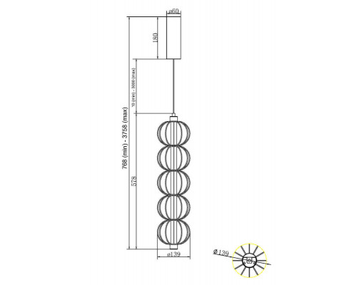 Оформить заказ Подвесной светильник Maytoni MOD216PL-L10G3K| VIVID-LIGHT.RU