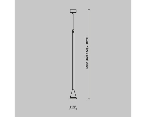 Купить Подвесной светильник Maytoni Technical P064PL-01B-1| VIVID-LIGHT.RU